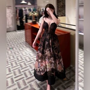 Zimmermann Black Floral Maxi Dress - BNWOT - Size AU2/US8